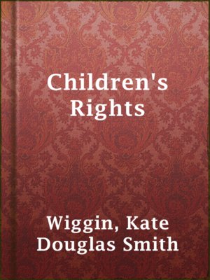 cover image of Children's Rights